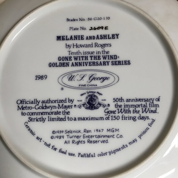 2/40 Gone With the Wind Golden Anniversary 'Melanie and Ashley' Howard Rogers - Picture 5 of 9